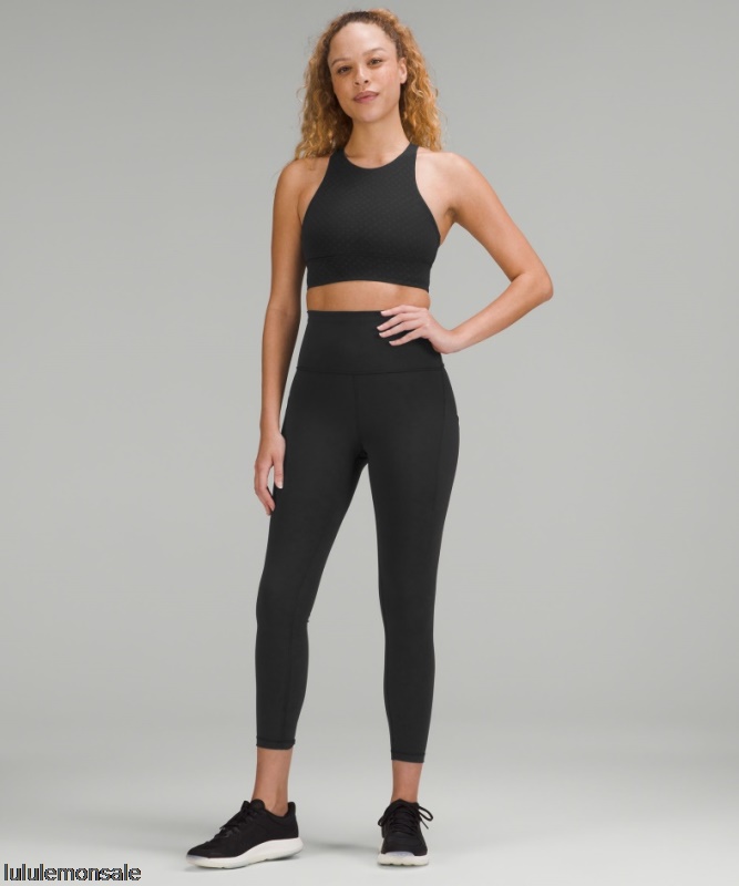 Lululemon Damen DELULU060 | Wunder Zug Hoch Sitzende Strumpfhose Mit Taschen 25 Schwarz